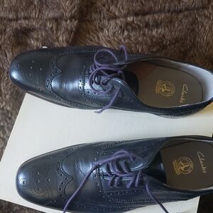 Clarks | Shoes | Clarks Black Leather Oxfords Men Size 12 US |